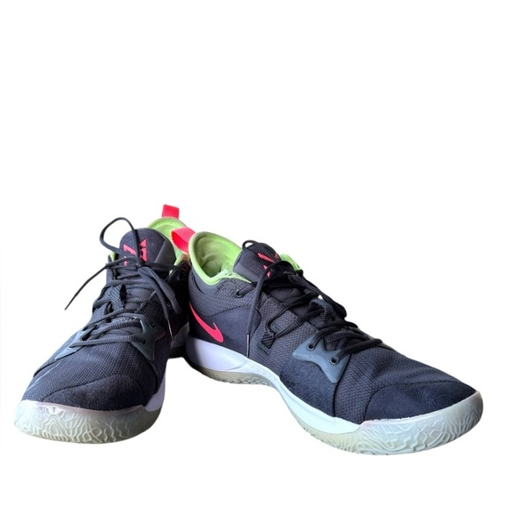 Nike Paul George Shoes PG 2 Anthracite Hot Punch Black  Men’s Size 13 - Picture 3 of 11